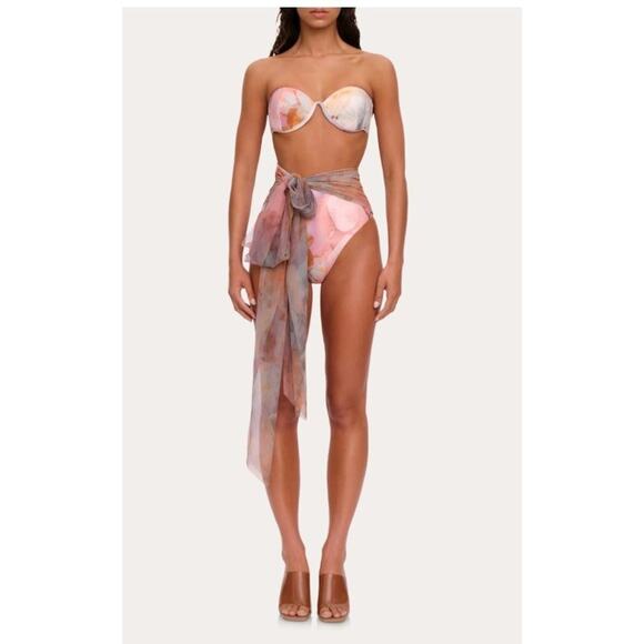 ANDREA IYAMAH Sz S Small Ando 1pc Swimsuit Convertible Tie Scarf NWT - Picture 14 of 16